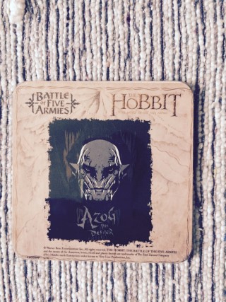 My Geek Box July 2015 Hobbit Drinks Coaster