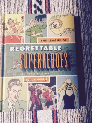 Loot Crate July 2015 Regrettable Superheroes Book