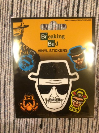 Noob Cube October 2015 Breaking Bad Stickers