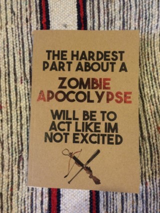 Infinity Crates October 2015 Zombie Notepad