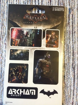 Infinity Crates November 2015 Batman Stickers
