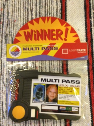 Loot Crate January 2016 Fifth Element Replica Pass