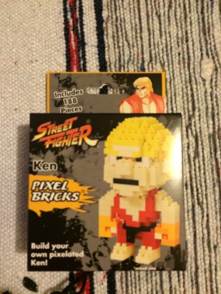 My Geek Box February 2016 Street Fighter Ken Pixel Bricks