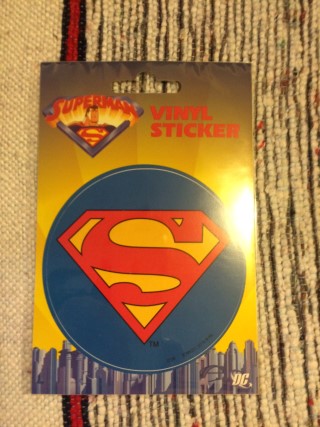 Infinity Crates February 2016 Superman Vinyl Sticker